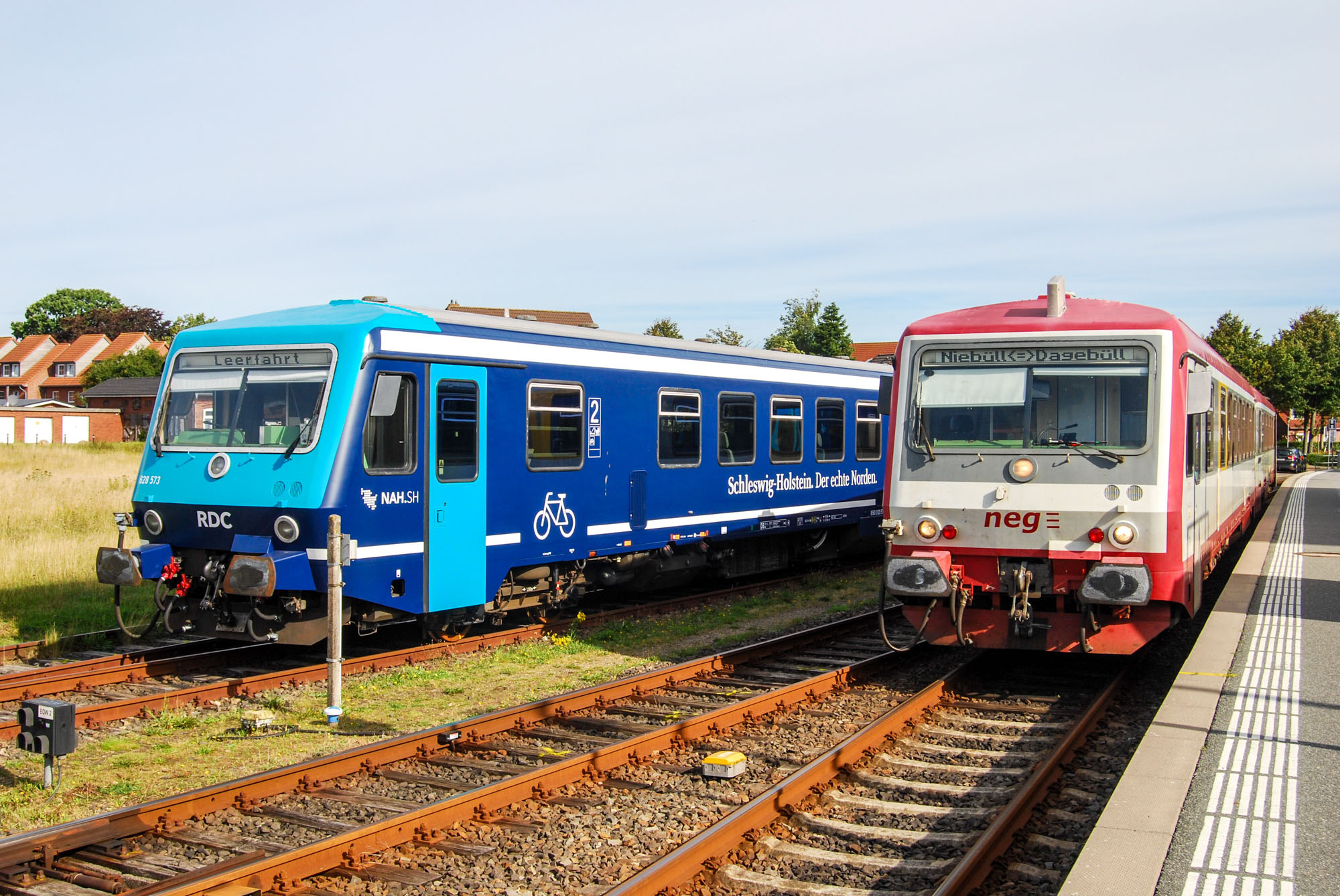 NEG VT629 og RDC VT628 ved Niebüll station 2025 © Lasse Toylsbjerg-Petersen