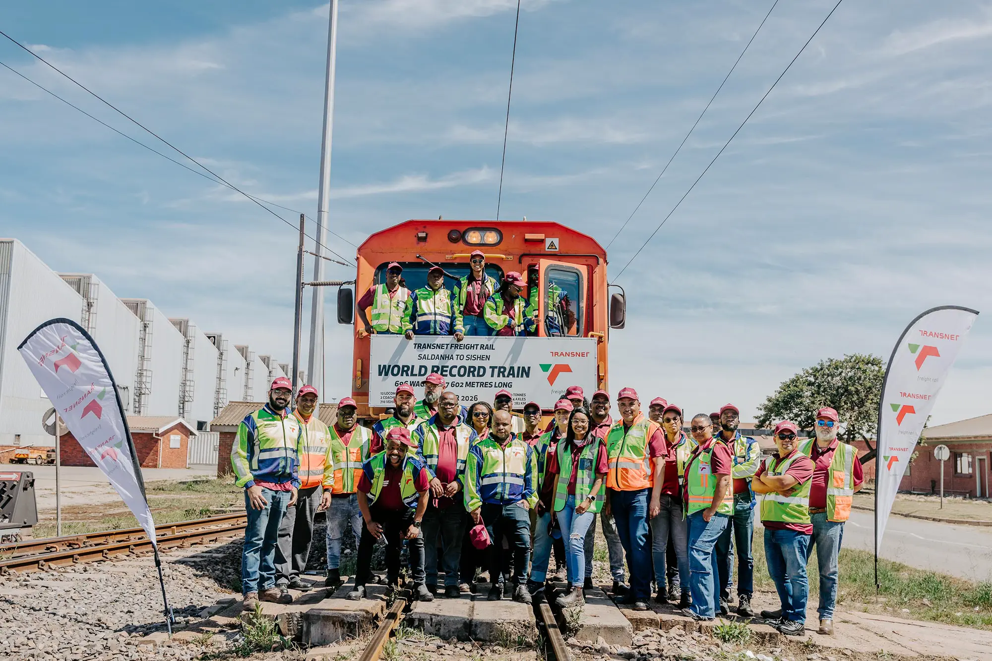 Transnets verdensrekordtog mellem Saldahna og Sishen © Transnet